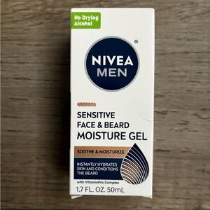 NWT Nivea Men Sensitive Face & Beard Moisture Gel
